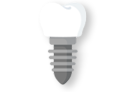 Tooth implant icon